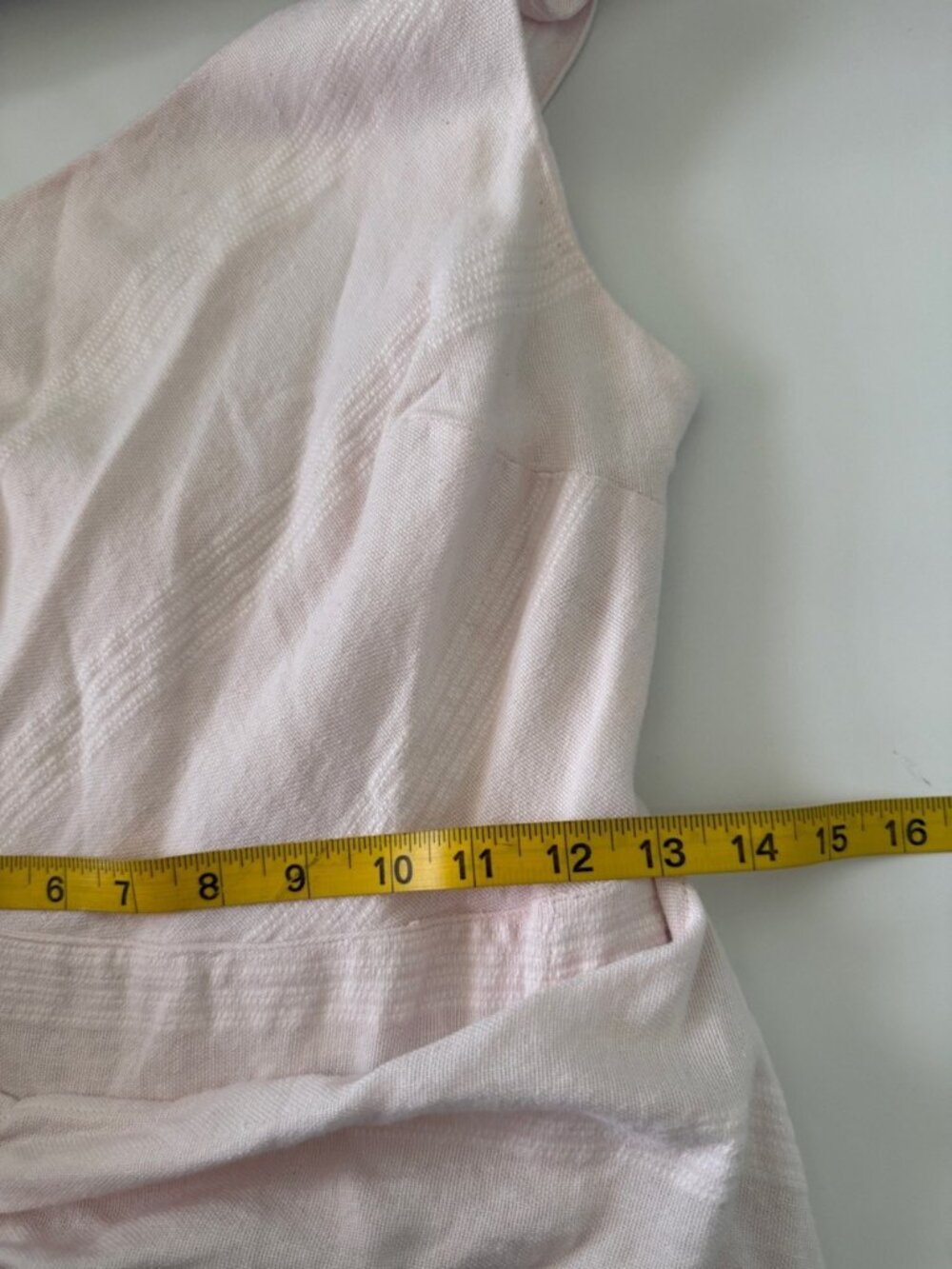 Free People At Leisure Midi Wrap Dress One Shoulder Pink Size XS NWT - Picture 10 of 12